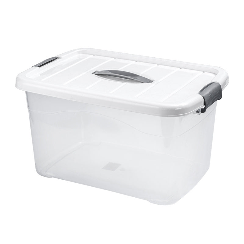 Transparent Sterelite plastic storage box