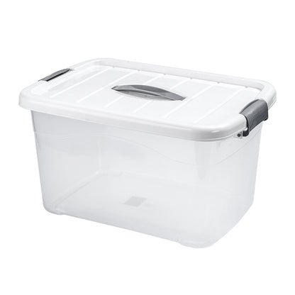 Transparent Sterelite plastic storage box