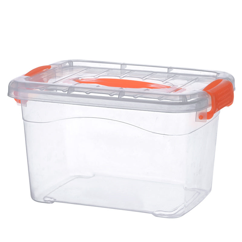 Transparent Sterelite plastic storage box