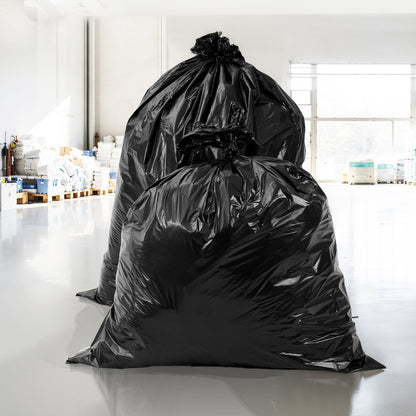 Contractor Trash Bags, 40-45 Gallon Heavy Duty Contractor Trash Bags, 1.7 MIL Thick Large Black Industrial Garbage Bag, Big Garbage Bag  , For Commercial, Household And Industrial Use